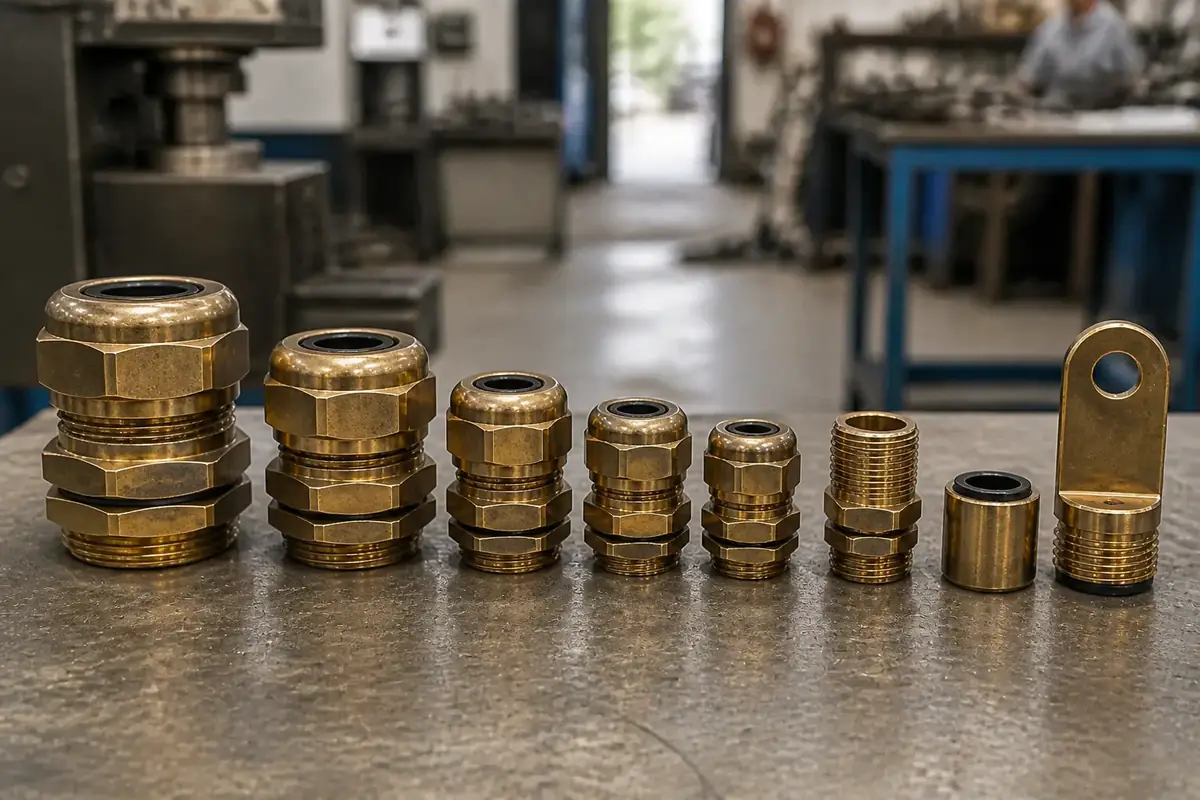 Close-up of antique brass finish showing dark recesses and lighter high points
