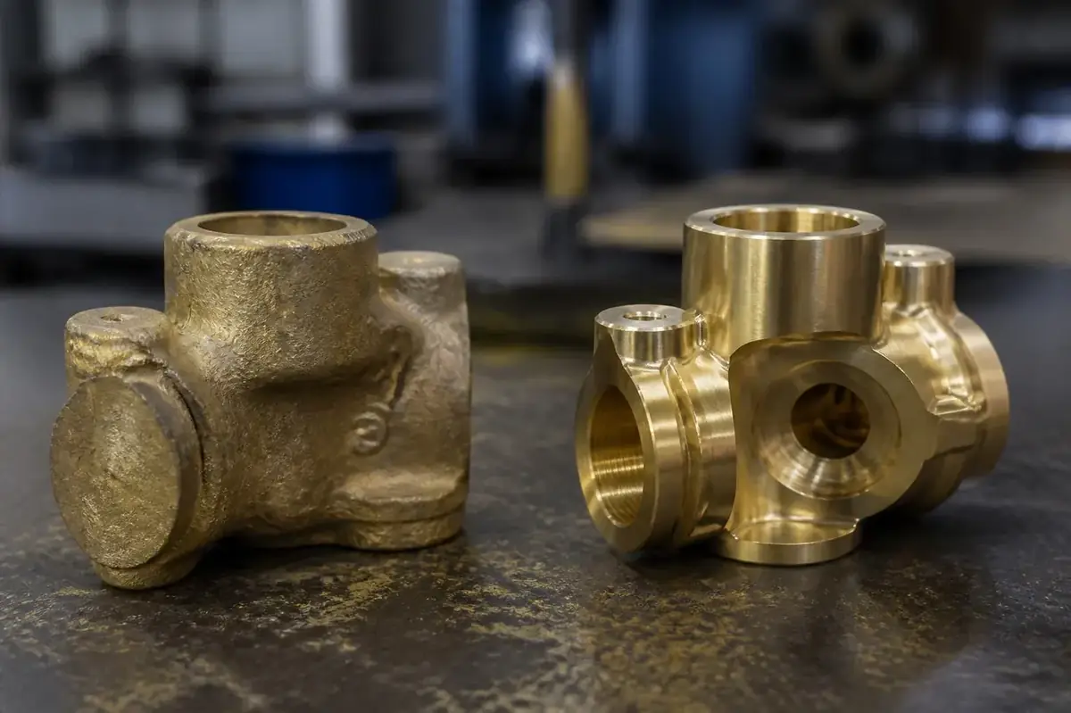 Engineering drawings and RFQ checklist prepared for brass component export quoting