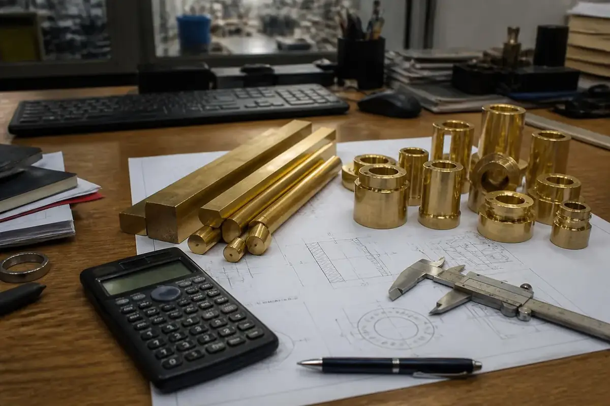 Melt shop technician sampling a brass heat for chemistry control